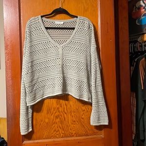 Crop knit sweater